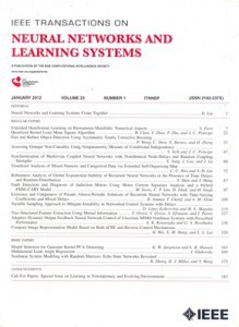IEEE Transactions on Neural Networks and Learning Systems front cover